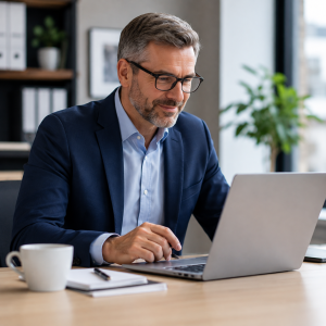 Expert comptable qui developpe sa clientèle sur Iceopro.