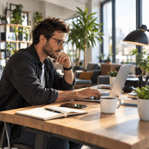 Développeur web freelance qui propose ses services dans le secteur du numérique aux entreprises sur Iceopro.