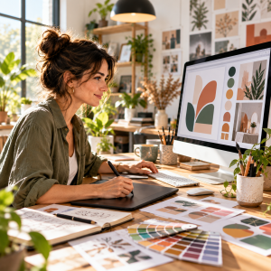 Graphiste freelance du secteur marketing trouvant des clients sur iceopro.com