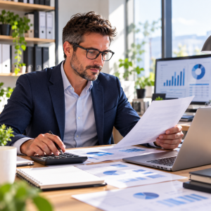 DAF externalisé qui détaille ses spécialités et ses outils ERP pour décrocher des missions freelance en finance