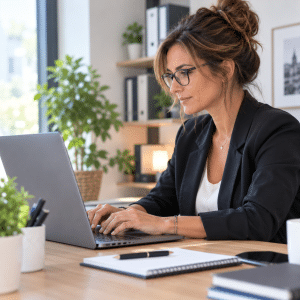 Formatrice indépendante qui active son essai gratuit de 15 jours sur Iceopro avant de choisir son forfait Pro