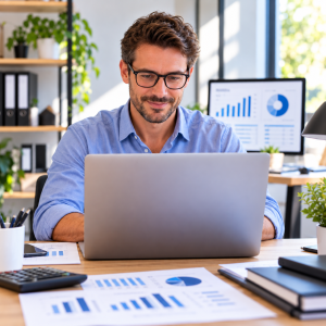 Contrôleur de gestion qui crée son compte gratuit sur Iceopro pour trouver des missions freelance en finance